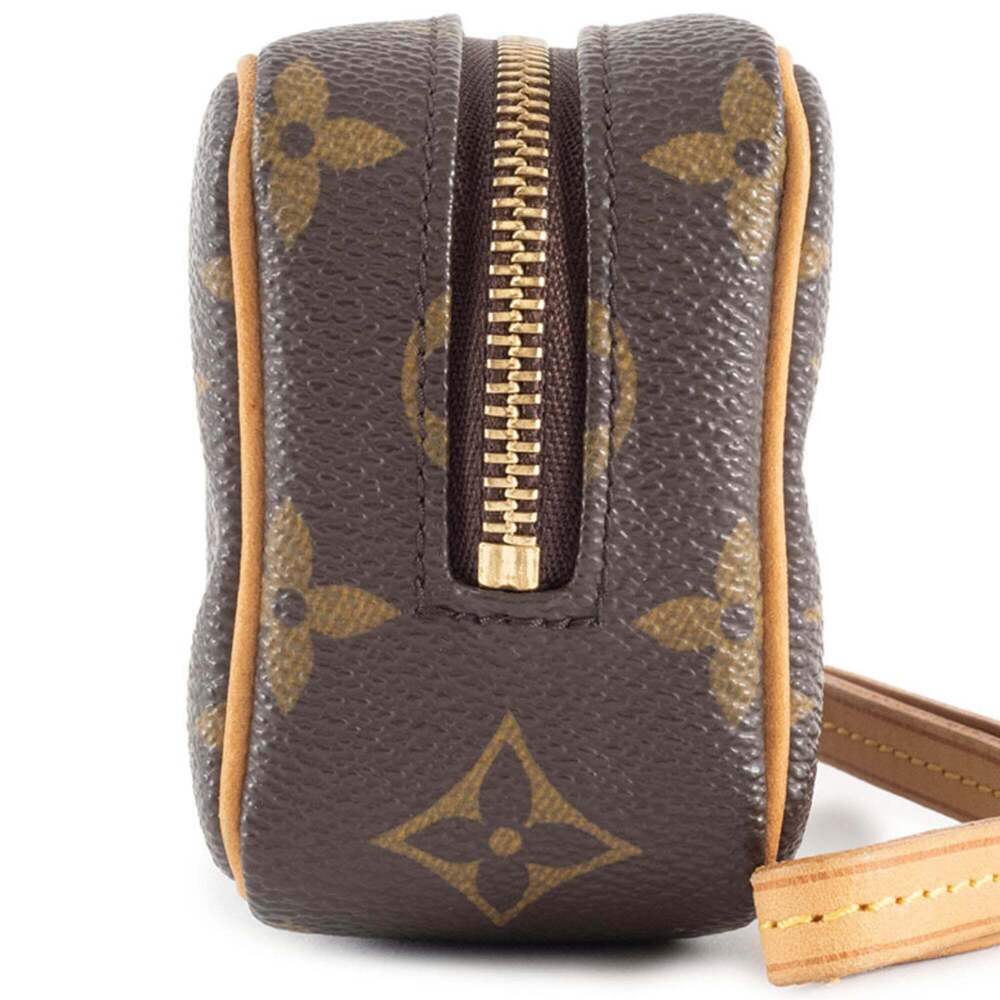 LOUIS VUITTON Authentic Brown Monogram Canvas Pouch - Picture 3 of 16